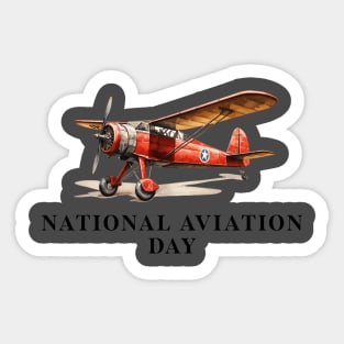 Aviation day celebration Sticker